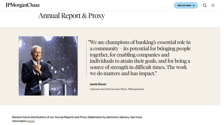 jp morgan annual report